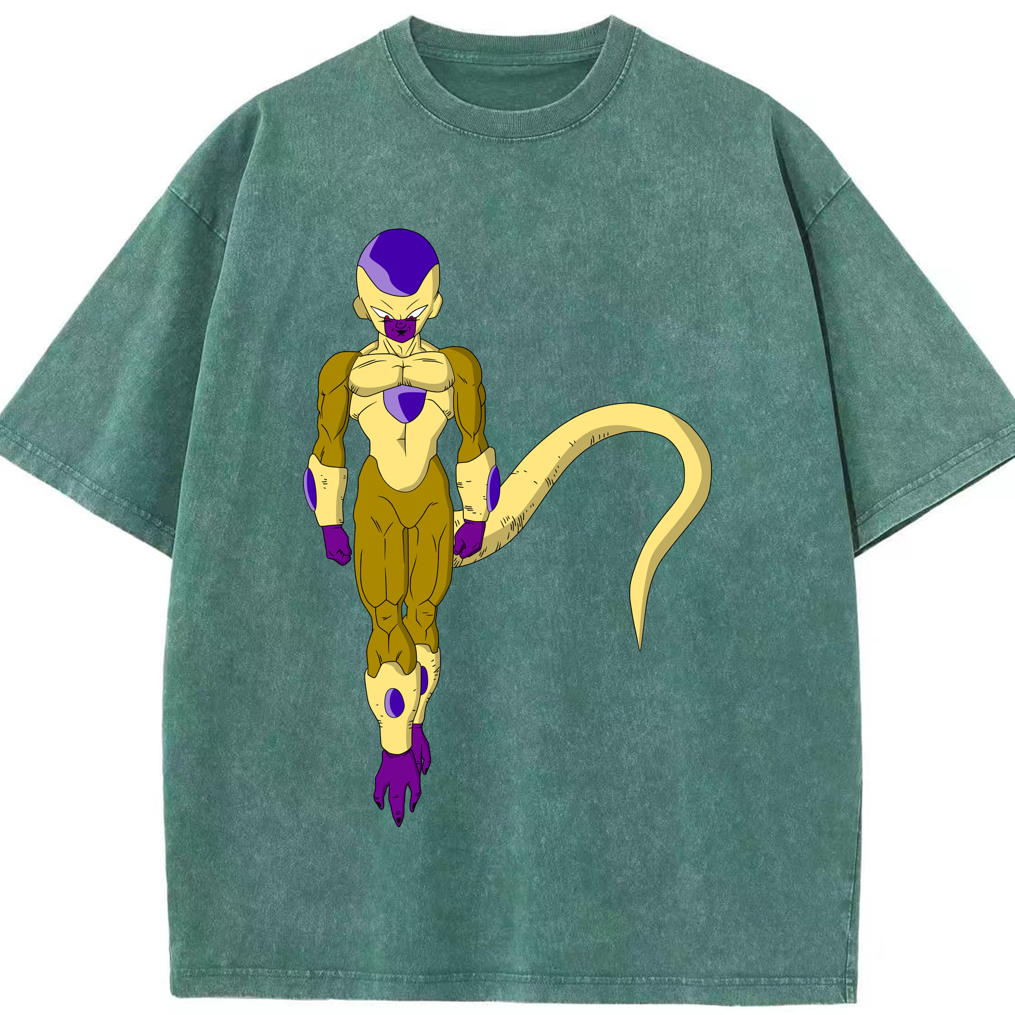 （画像用） ドラゴンボール フリーザ DRAGON BALL Frieza 綿100% ヴィンテージ風 半袖Tシャツ（フロントプリント）